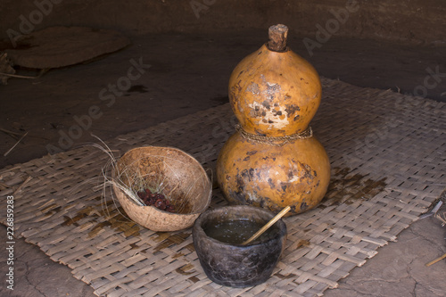 Primitive fermentation containers photo