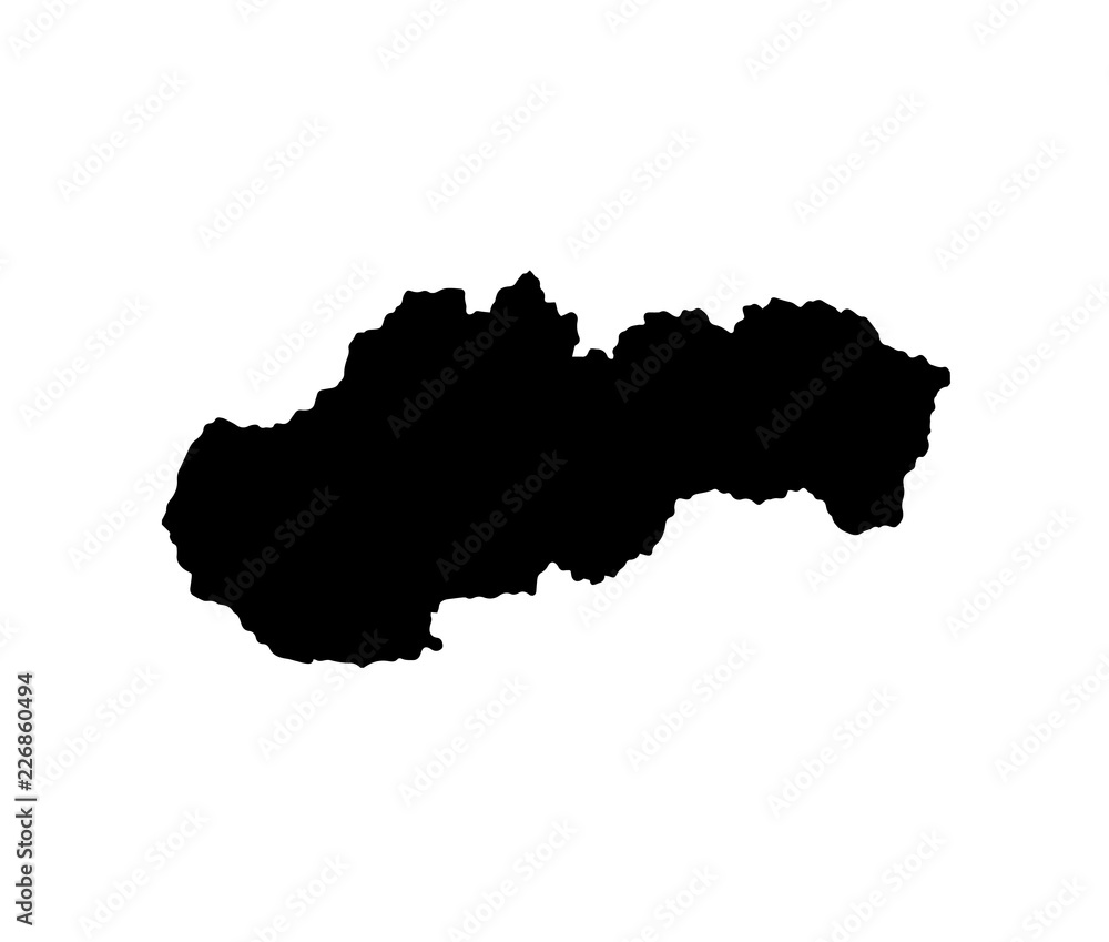 map of Slovakia. vector illustration