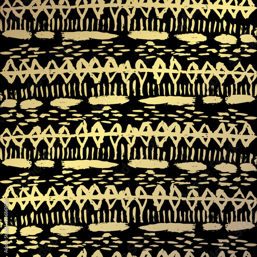 golden floral pattern