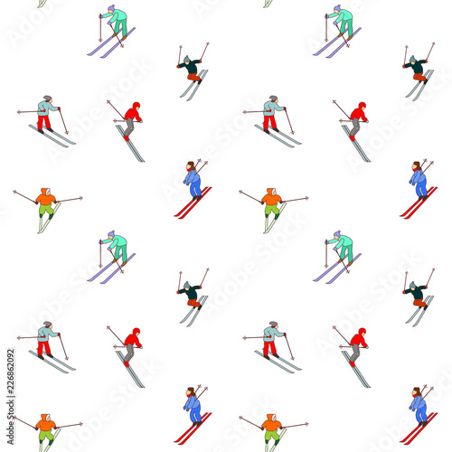 Happy skiers