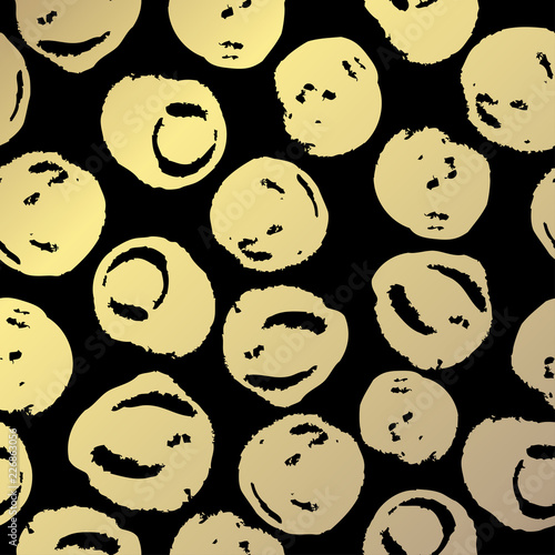 golden floral pattern