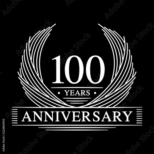 100 years design template. 100th anniversary. Vector and illustration. 
