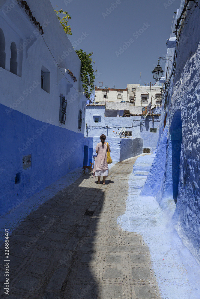 Chaouen the blue city of Morocco.Chefchaouen