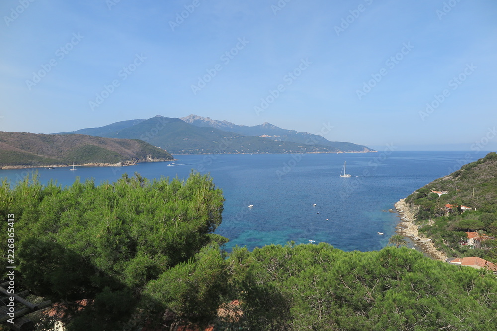 Elba - Biodola Bucht mit Monte Capanne