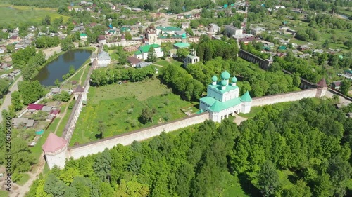 Aerial view of Boris and Gleb Monastery area, Yaroslavl region photo