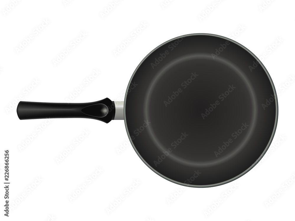 non-stick frying pan. isolated image. realistic style. vector illustration. non-stick frying pan. isolated image. realistic style. vector illustration.