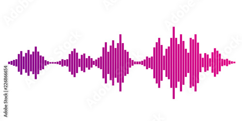 Pink violet Sound waves