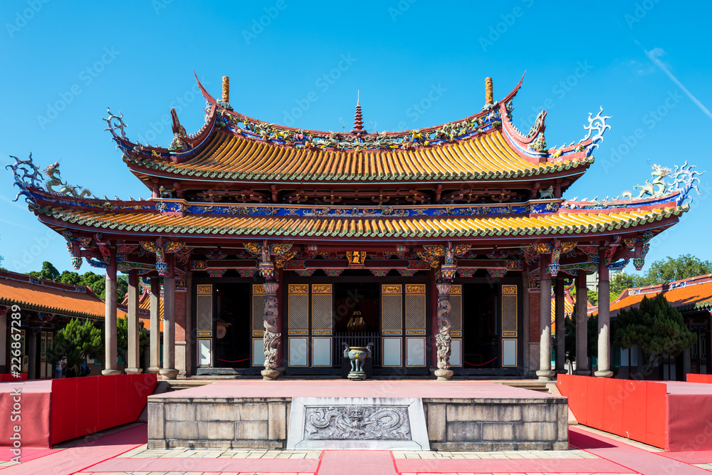 Obraz premium The Confucius temple in Taipei, Taiwan.