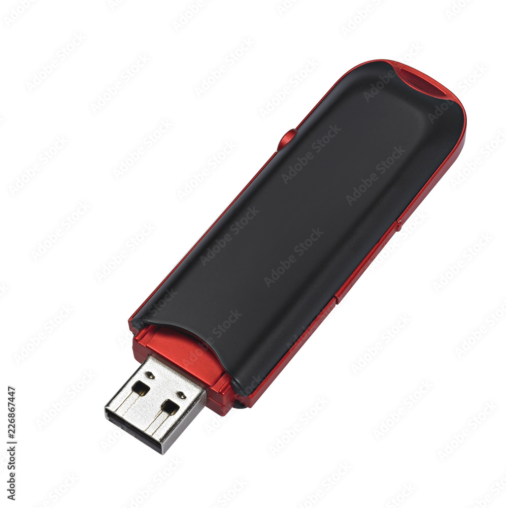 USB pendrive isolated on white background USB pendrive isolated on white background