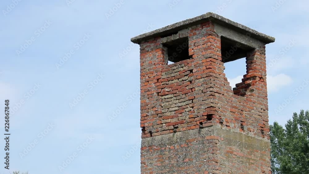 2 in 1 Ancient Abandoned Lookout Tower Overgrown Among Grass Vegetation 2 in 1 Ancient Abandoned Lookout Tower Overgrown Among Grass Vegetation