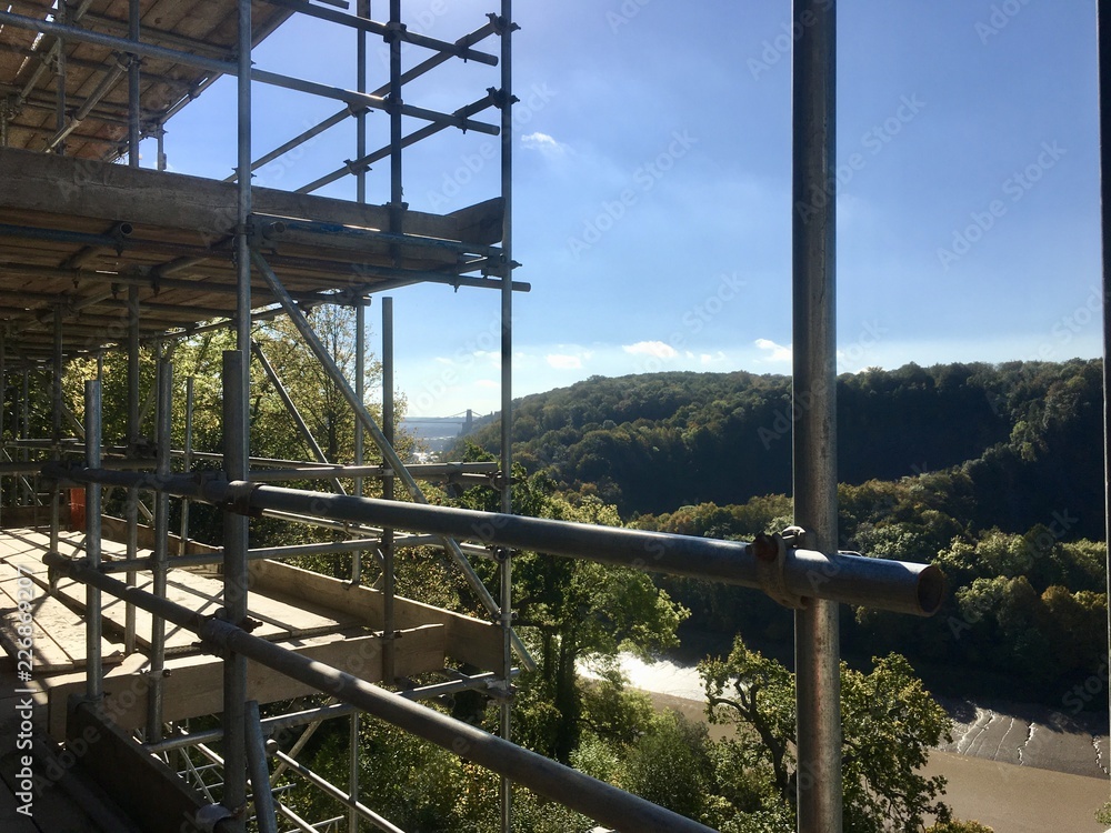 Fototapeta premium Scaffolding Bristol gorge 