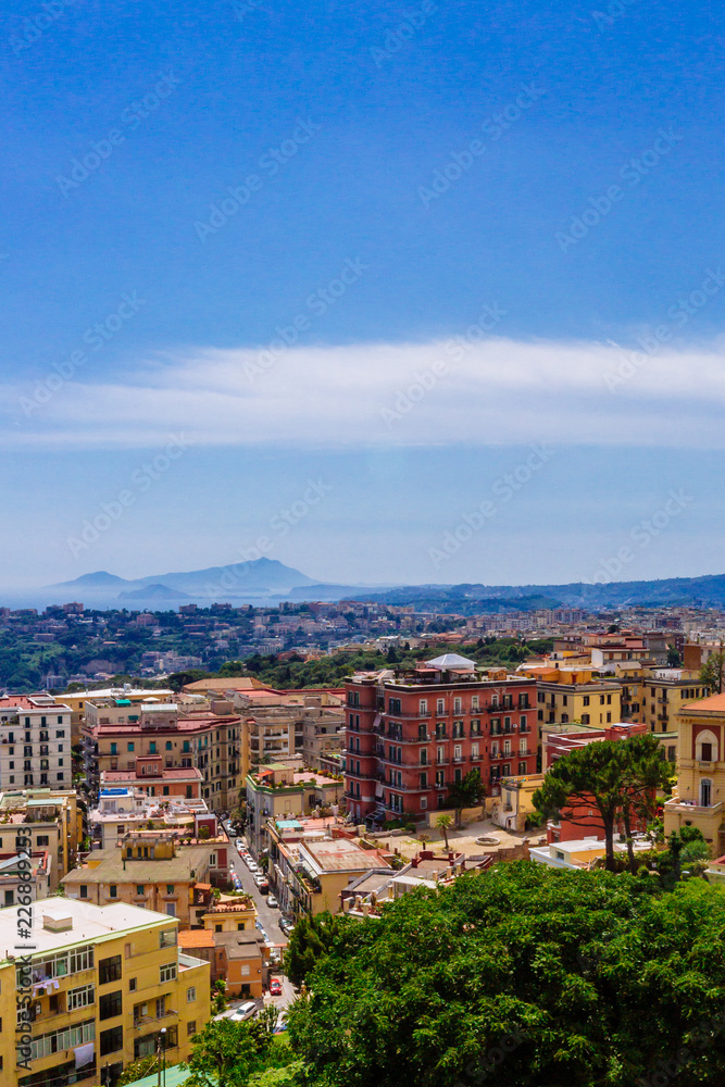 City of Naples, Italy and the Gulf of Naples