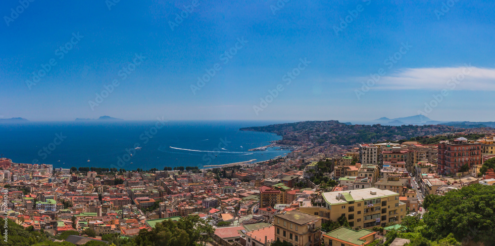 Obraz premium City of Naples, Italy and the Gulf of Naples