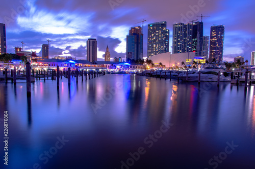 Miami Bayside view of Skyline and Freedom Tower photo