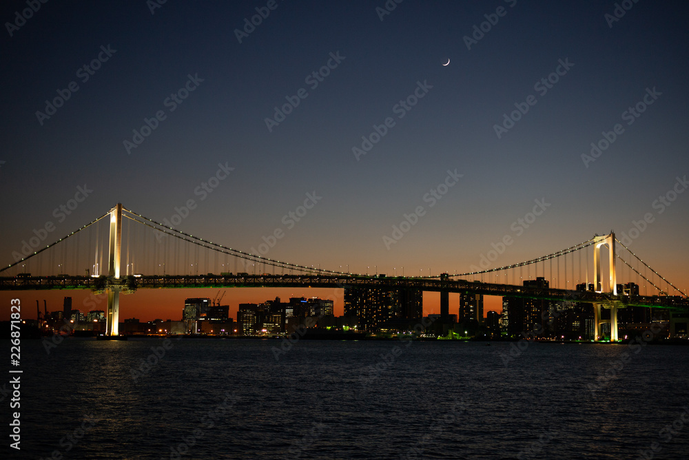 Fototapeta premium A Sunset in Odaiba