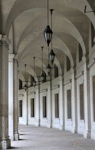 Federal Triangle archway hall in Washington, DC photo