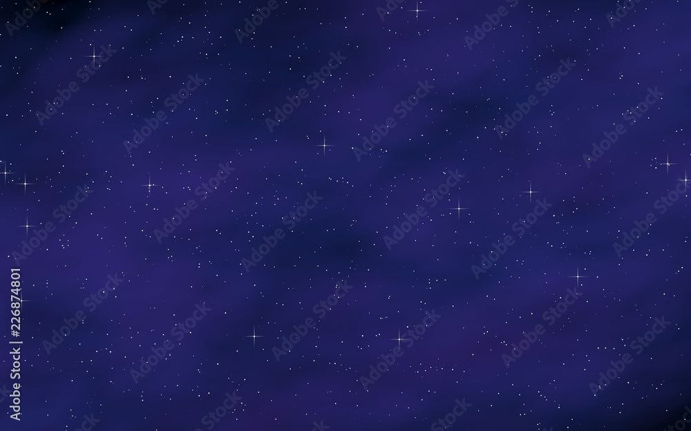 Fototapeta premium Colorful and beautiful space background. Outer space. Starry outer space texture. 3D illustration