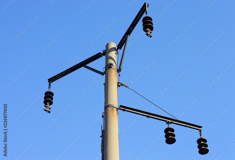 .Stealing, cutting wires, hanging, war, abandoned, abandoned, railway, de-energized, trolley, destroyed, tower, support, .Stealing, cutting wires, hanging, war, abandoned, abandoned, railway, de-energized, trolley, destroyed, tower, support,