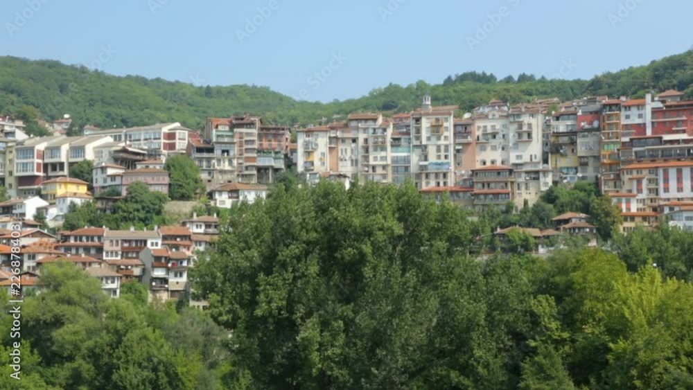 Buildings on hill in Bulgaria Buildings on hill in Bulgaria