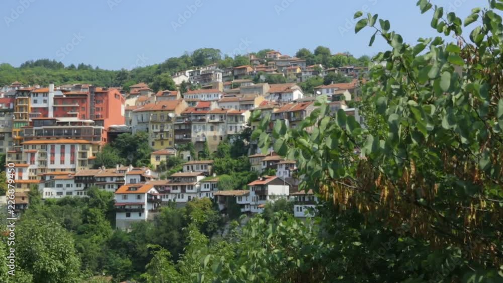 Buildings on hill in Bulgaria Buildings on hill in Bulgaria