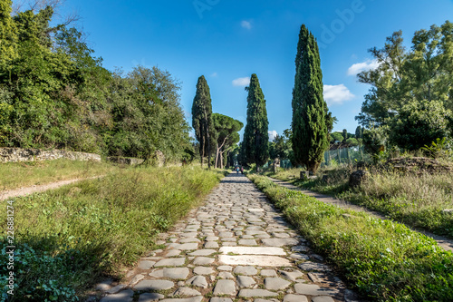 Bild auf Leinwand The Appian way, Via Appia Antice