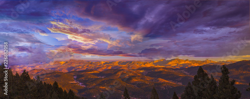 Sunset over Evergreen, Colorado