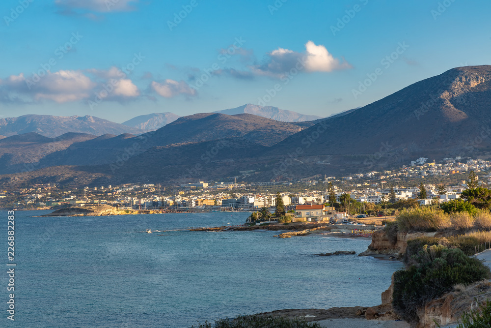 Coast near the town Sarantaris, Crete, Greece