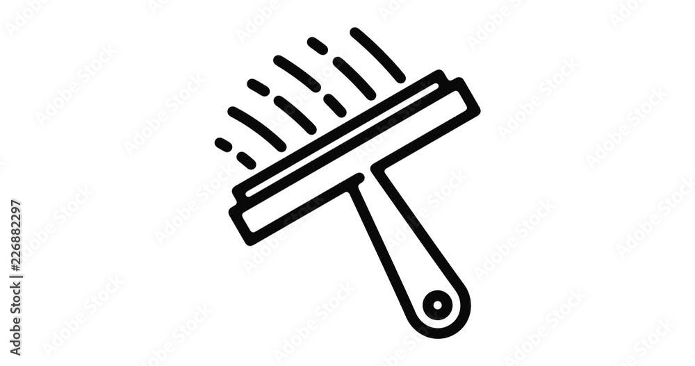 Car wash line icon motion graphic animation with alpha channel. Car wash line icon motion graphic animation with alpha channel.