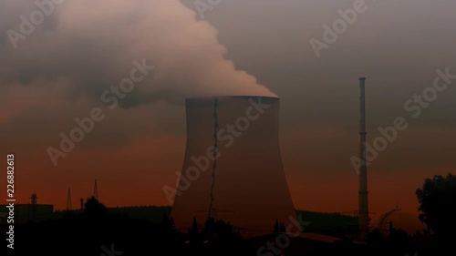 Wallpaper Mural 4K footage of the Isar 2 nuclear power plant on June 8, 2015, in Essenbach, Germany Torontodigital.ca