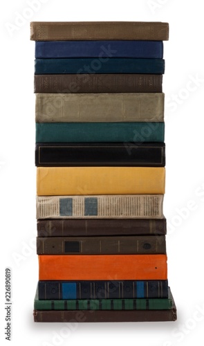 Colorful stack of books