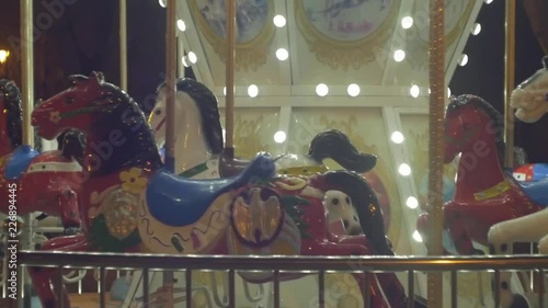 A carousel in the park