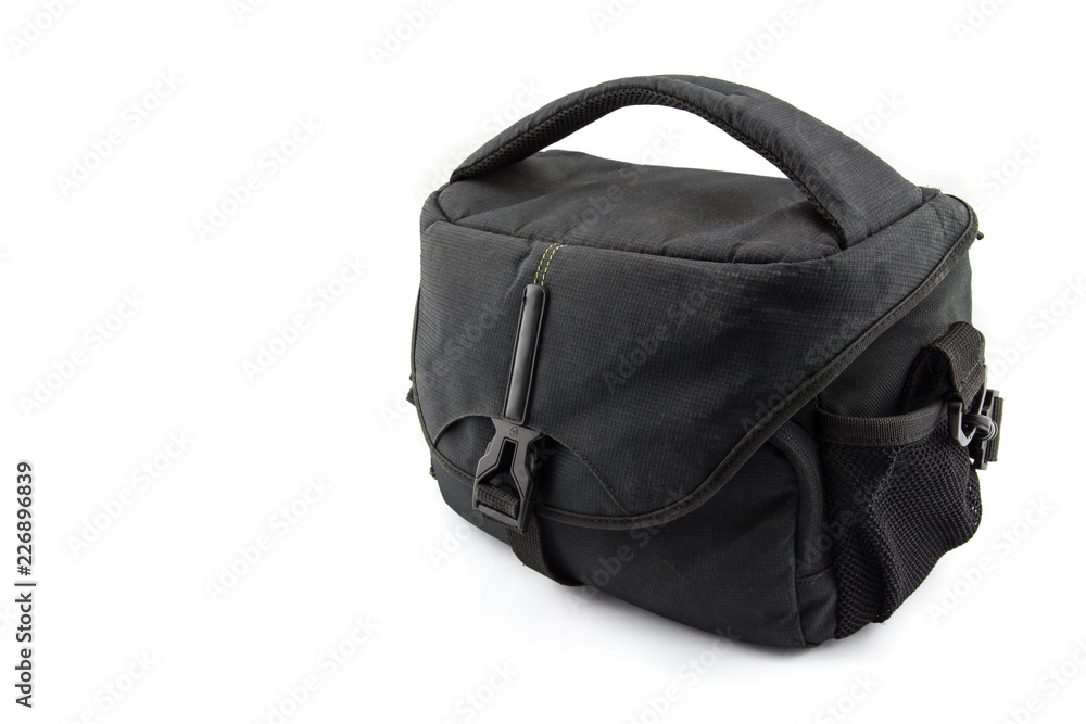 Naklejka premium bag camera isolated white background
