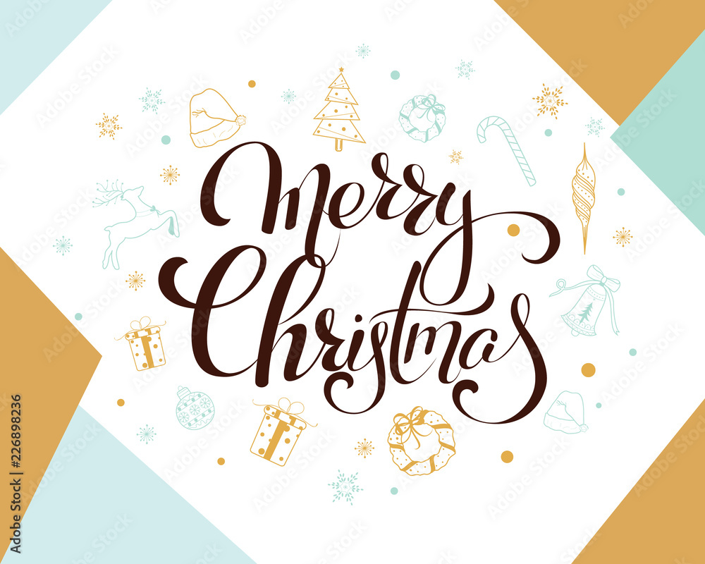 Obraz premium 2019 Number with silhouette of a pig for new year and christmas card, poster, banner. Hand drawn calligraphy, vector lettering. Piglet is within the figure 0 as a symbol of 2019 in chinese calendar