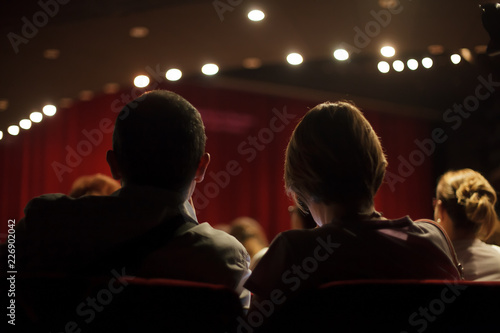 Obraz na płótnie people watching play at the theater