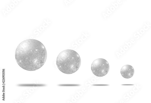 Set of balloon isolated on white background  This has clipping path.