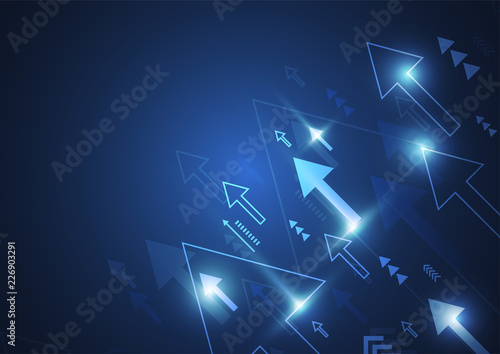 Abstract Success Concept. Growing arrows. Vector Illustration