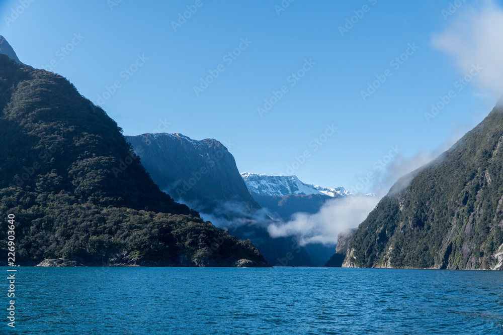 Entrance of Milford Sound, Fiordland, New Zealand