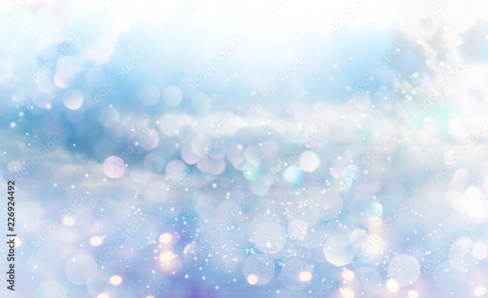 Obraz premium Beautiful abstract shiny light and cludscape background