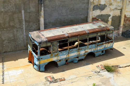 Photography autobus a Cuba