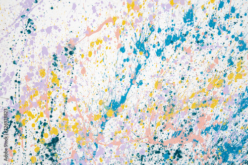 Fotografie, Tablou Multicolor on white background