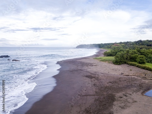 Impressive view of the turtle nesting in Ostional Beach Costa Rica photo