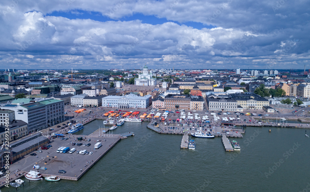 Helsinki Finland from above