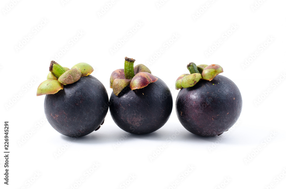 Mangosteen the queen of Thai tropical fruit with unique sweet Mangosteen the queen of Thai tropical fruit with unique sweet