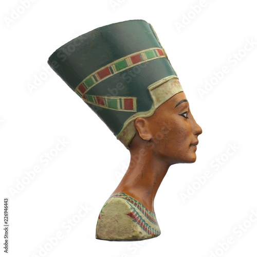 Bust of Queen Nefertiti Isolated