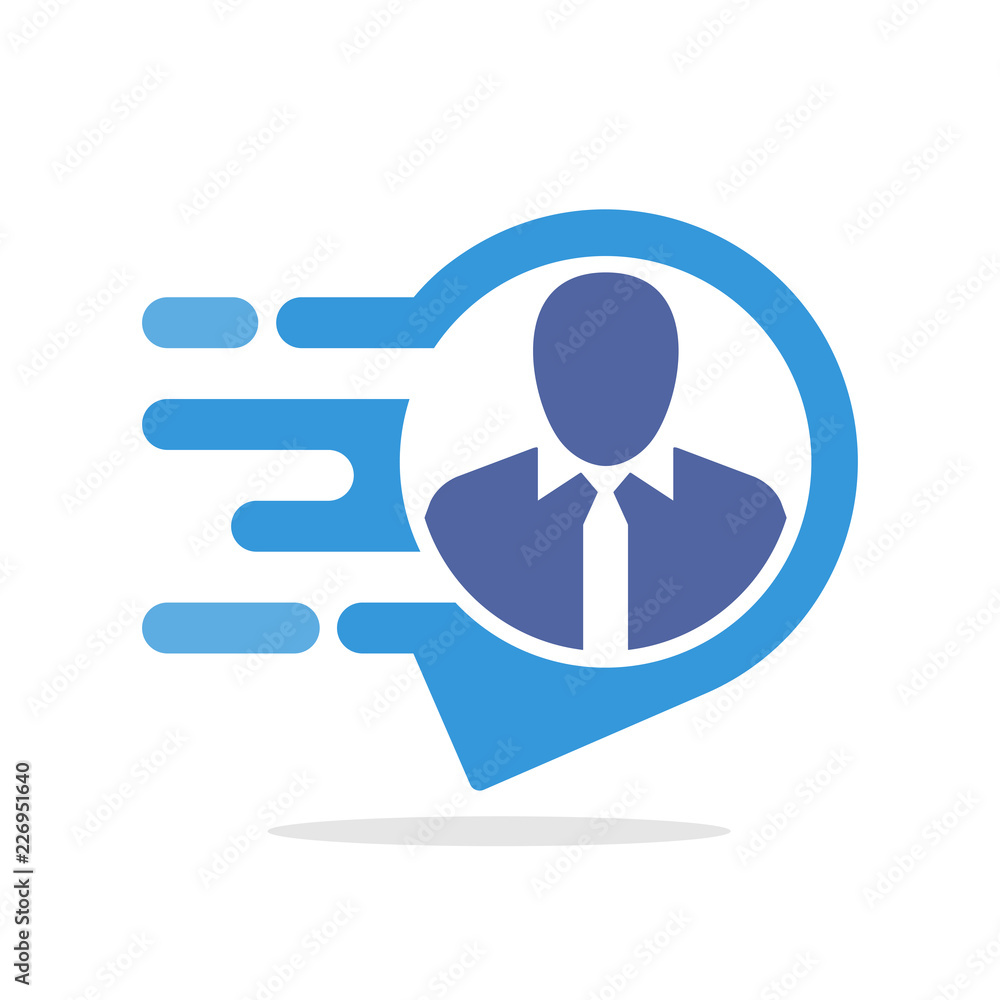 Vector illustration icons with the concept of informative & responsive service to access information on job location, employee recruitment Vector illustration icons with the concept of informative & responsive service to access information on job location, employee recruitment
