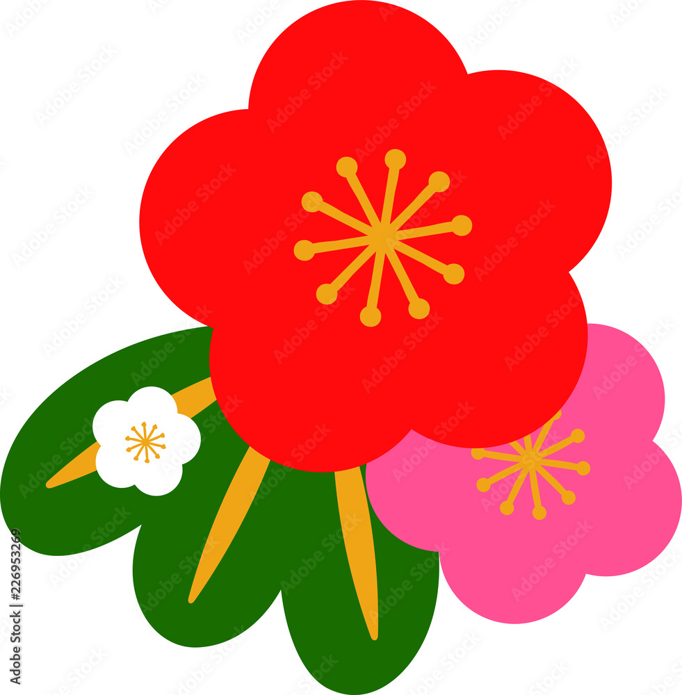New Year's plum flower decoration New Year's plum flower decoration