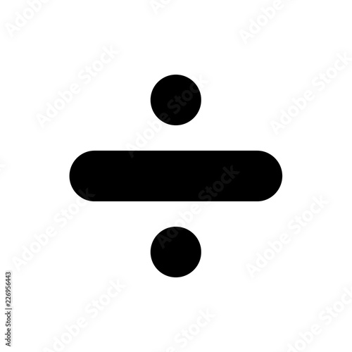 Canvas Print Division sign vector