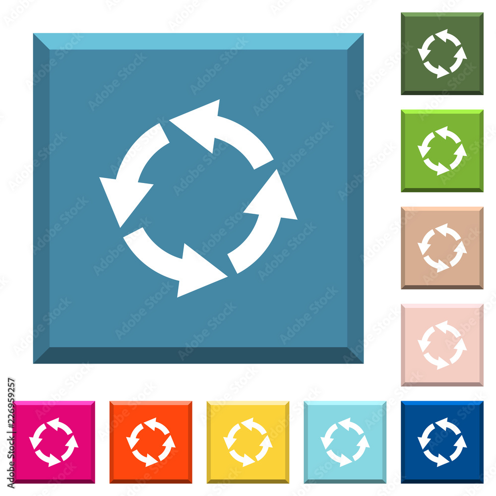 Rotate left white icons on edged square buttons Rotate left white icons on edged square buttons