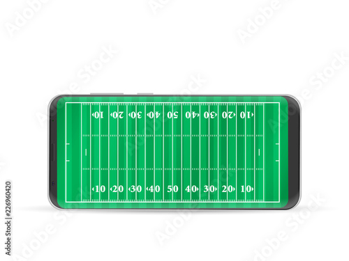 Smart phone football field