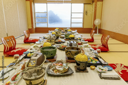 Japanese foods of Umibe no Kakureyu Seiryu photo